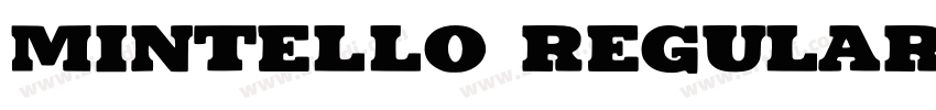 Mintello Regular字体转换